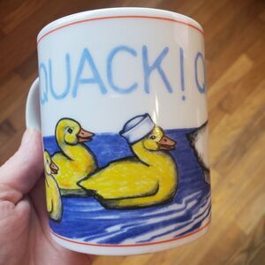 Sigma the tastesetter Soup and Quackers quack duck coffee mug cup‎ vintage